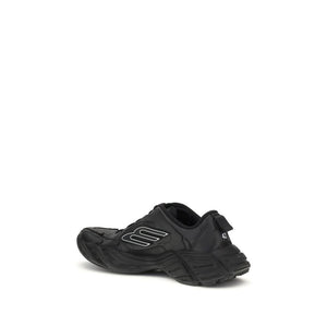 Schwarze Sneaker aus Kalbsleder Bos Taurus