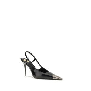 Schwarze Kalbsleder Bos Taurus High-Heel-Pumps