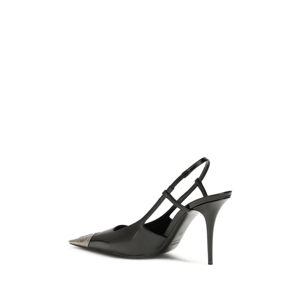 Schwarze Kalbsleder Bos Taurus High-Heel-Pumps