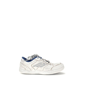 Graue Polyester-Sneaker im Used-Look