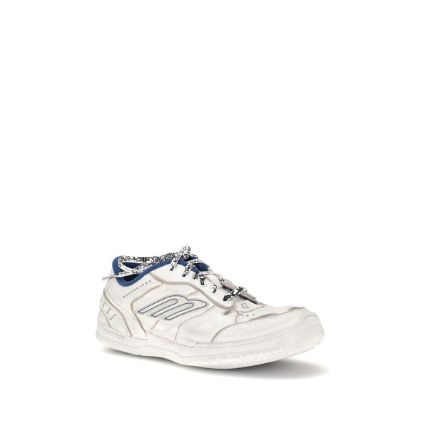 Graue Polyester-Sneaker im Used-Look