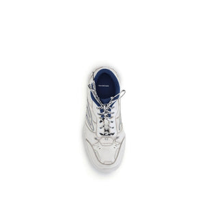 Graue Polyester-Sneaker im Used-Look