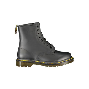 Schwarzer Polyester-Stiefel