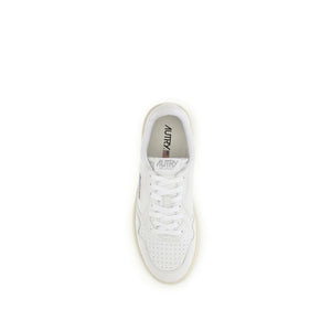 Weiße Gummisohle Sneakers mit niedrigem Schaft