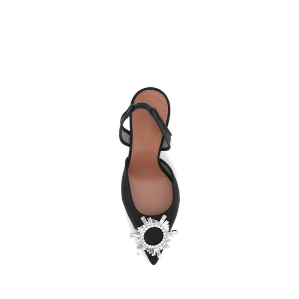 Schwarze Polyester-Pumps