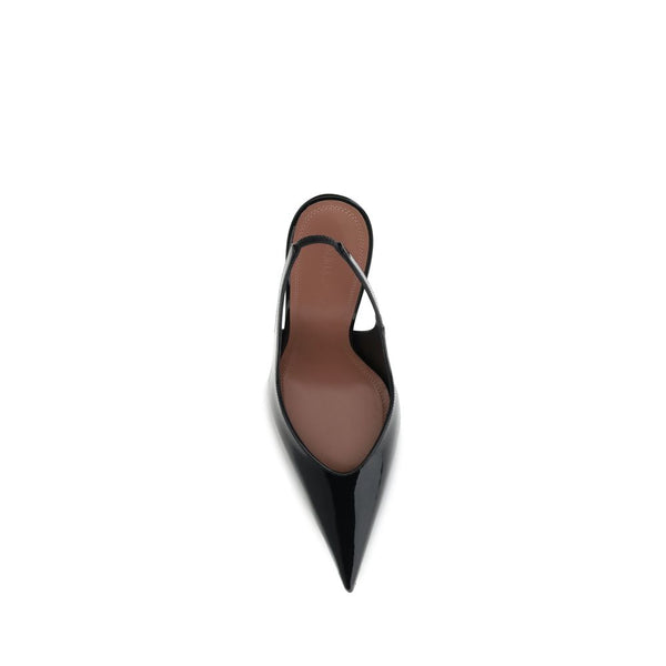 Schwarze Leder-Pumps