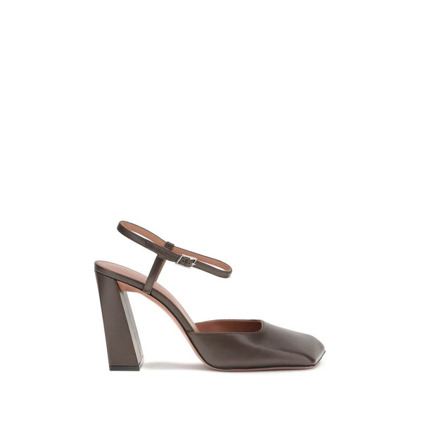 Graue Kalbshaut Bos Taurus High Heels