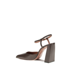 Graue Kalbshaut Bos Taurus High Heels