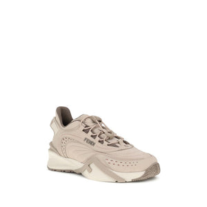 Sportliche Sneaker aus Creme-Gummi