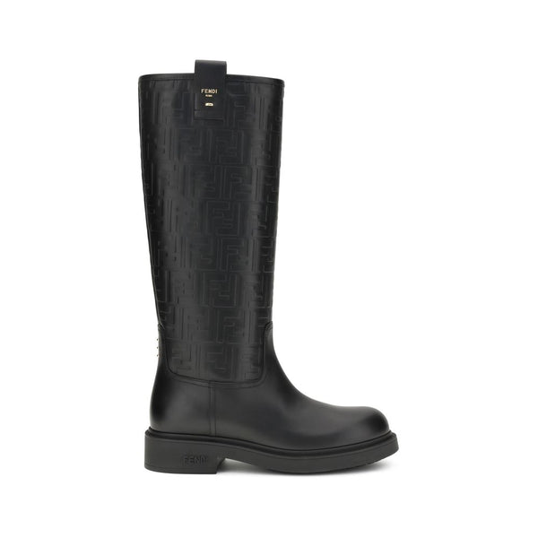 Schwarze Kalbshaut Bos Taurus Stiefeletten