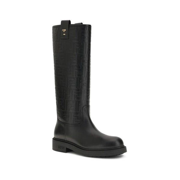 Schwarze Kalbshaut Bos Taurus Stiefeletten