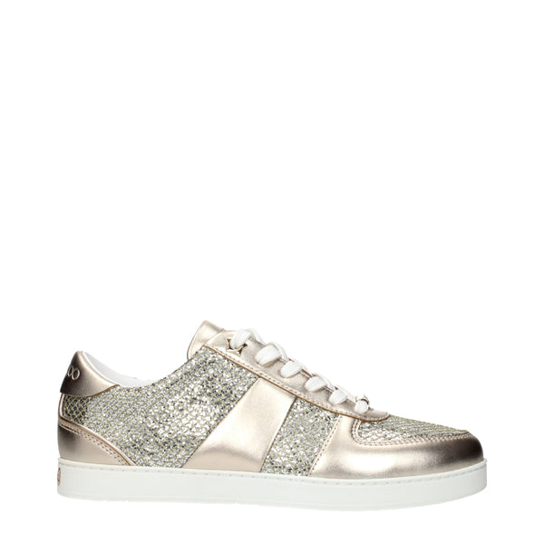 Goldene Leder-Sneaker