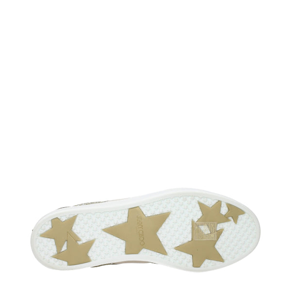 Goldene Leder-Sneaker