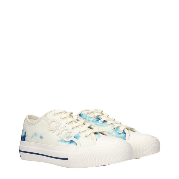 Beigefarbene Sneakers aus Stoff mit niedrigem Schaft