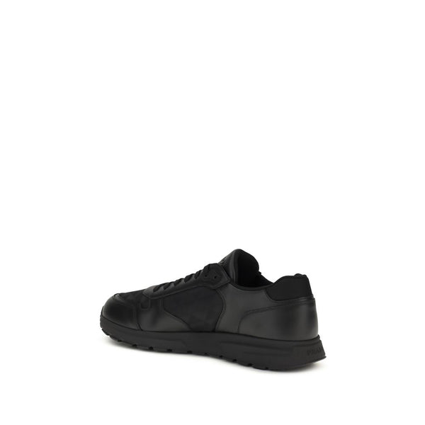 Schwarze Sneaker aus recyceltem Polyamid