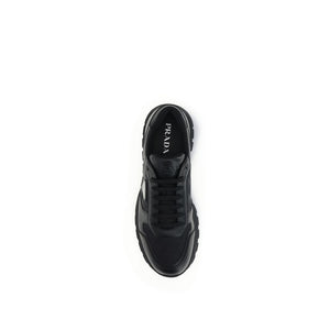 Schwarze Sneaker aus recyceltem Polyamid