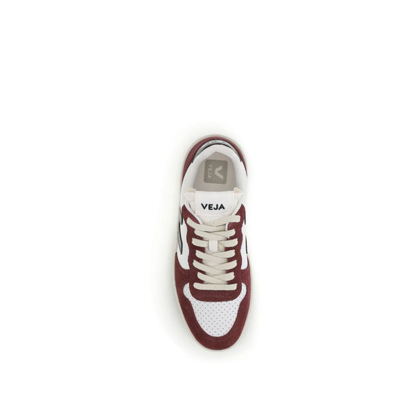 Bunte Leder-Sneaker mit niedrigem Schaft