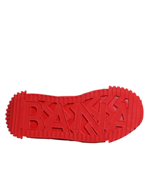 Rote Logo-Schnürschuhe NS1 Sneakers