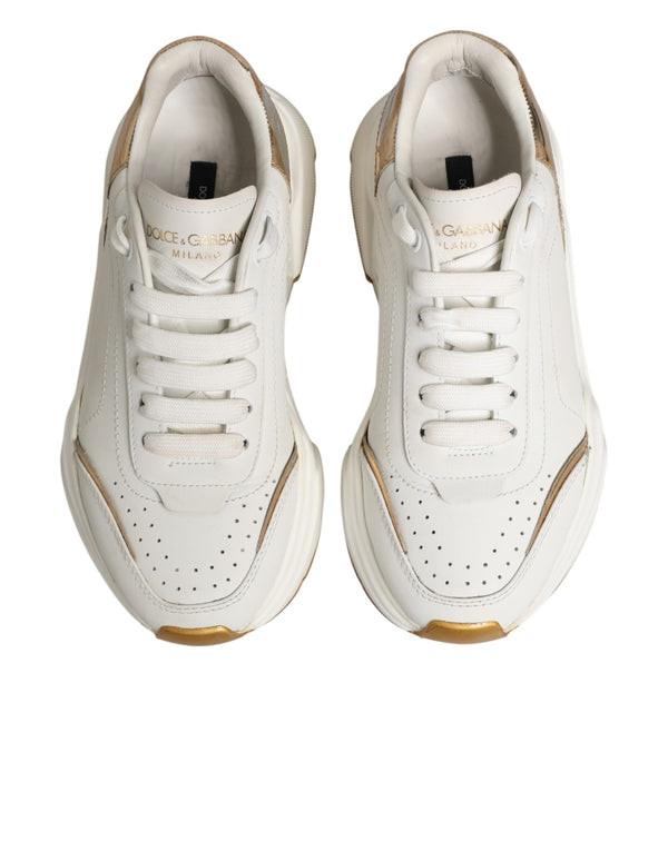 Weiße Gold-Daymaster Sneakers