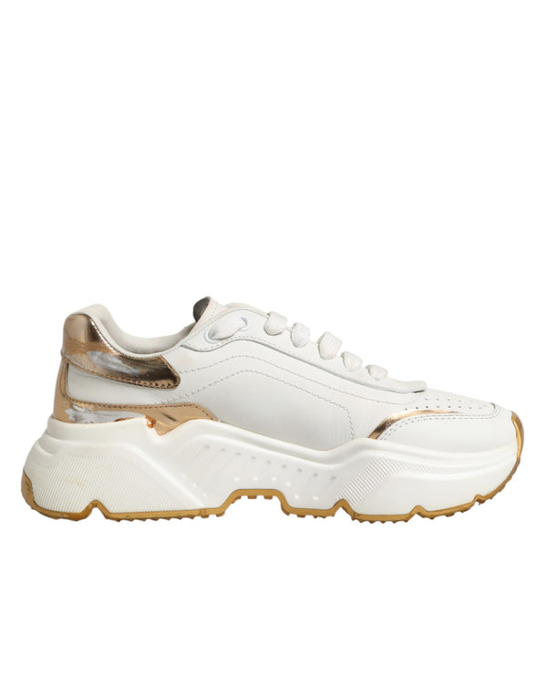 Weiße Gold-Daymaster Sneakers