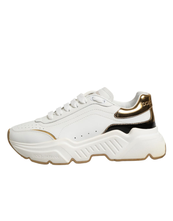 Weiße Gold-Daymaster Sneakers