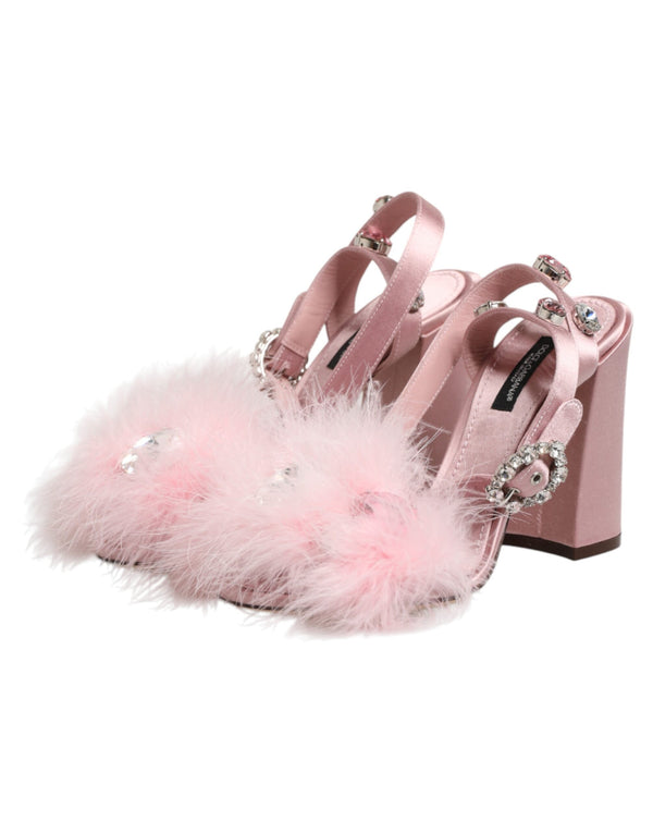 Pinke Sandalen mit Pailletten und Knöchelriemen