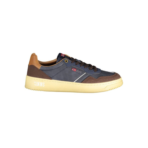 Blauer Polyester-Sneaker für Herren