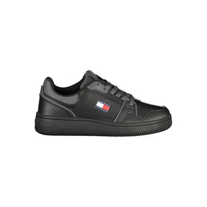 Schwarzer Damen-Sneaker aus Leder