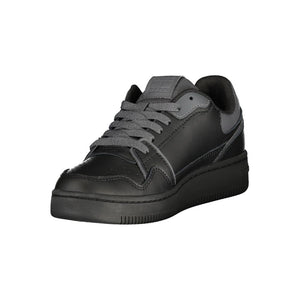 Schwarzer Damen-Sneaker aus Leder