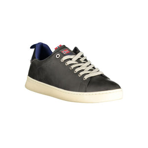 Schwarzer Polyester-Sneaker für Herren