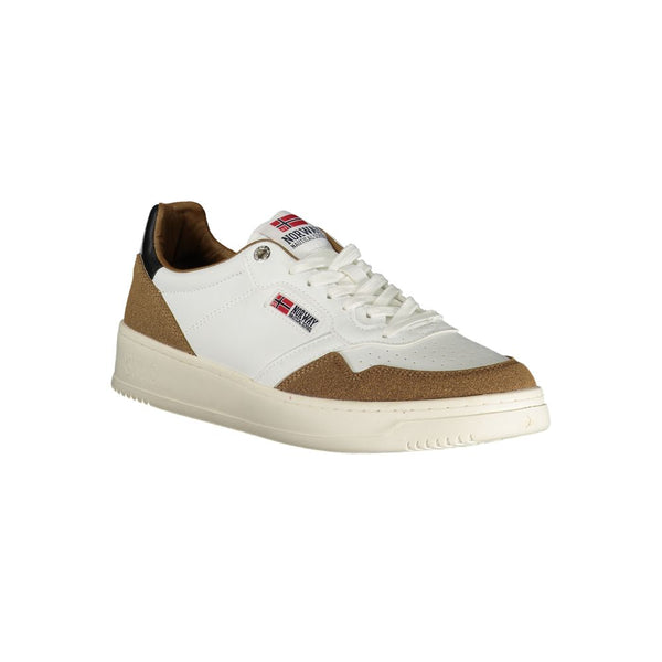 Weißer Polyester-Sneaker für Herren