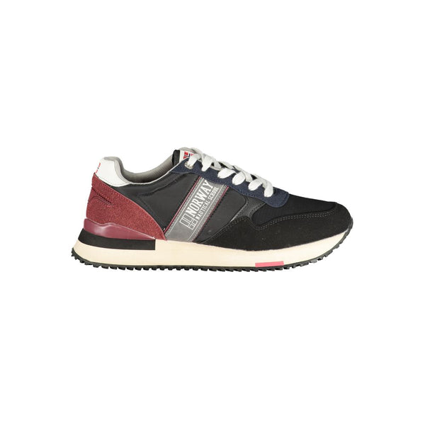 Schwarzer Polyester-Sneaker für Herren