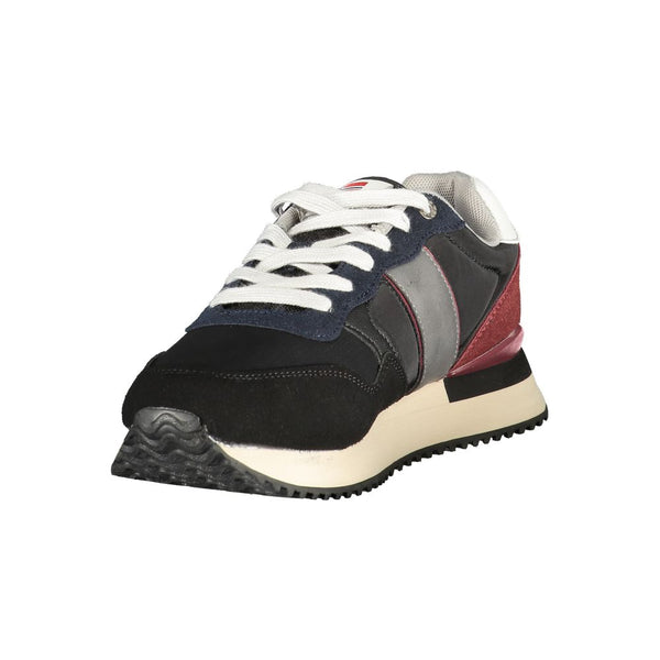 Schwarzer Polyester-Sneaker für Herren