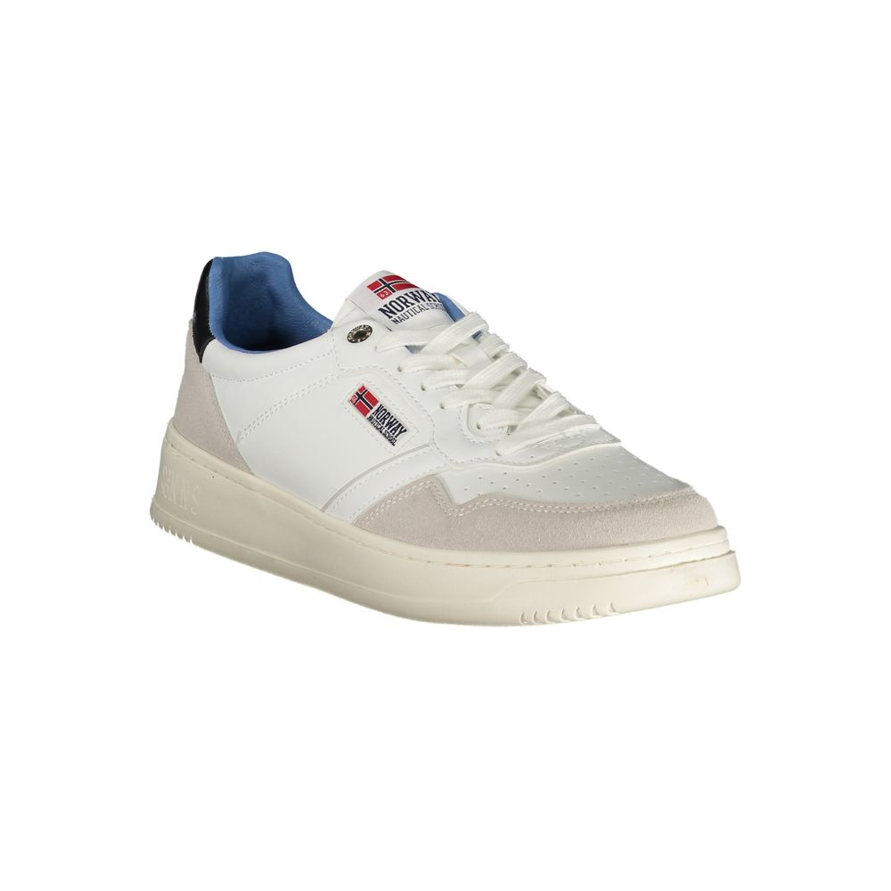 Weiße Polyester-Sneaker für Herren