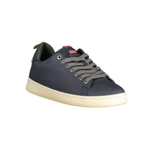Blauer Polyester-Sneaker für Herren