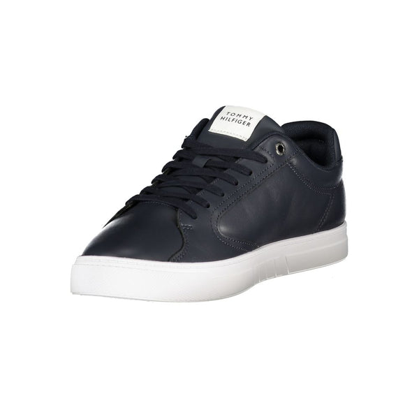 Blauer Herren-Sneaker aus Leder