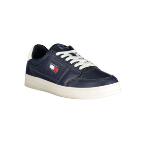 Blauer Herren-Sneaker aus Leder