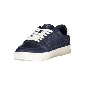 Blauer Herren-Sneaker aus Leder