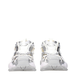 Weiße Chunky Sneaker aus Stoff