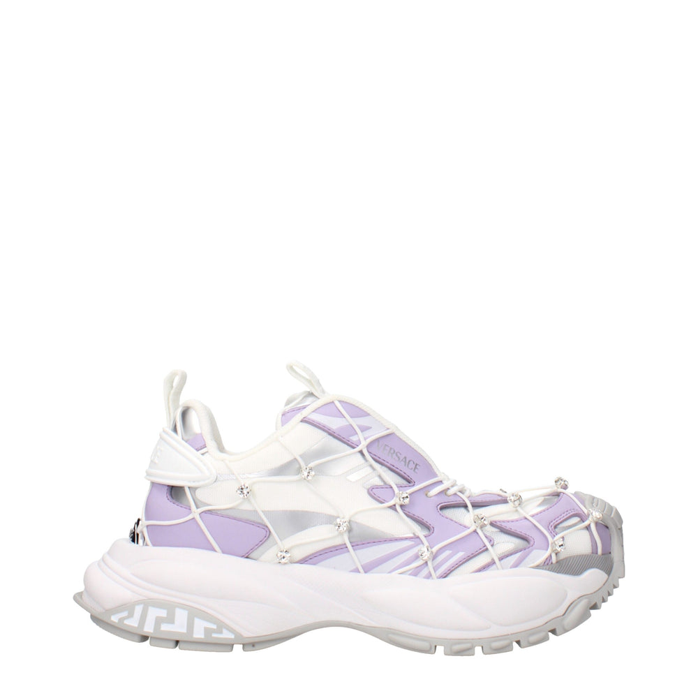 Weiße Chunky Sneaker aus Stoff