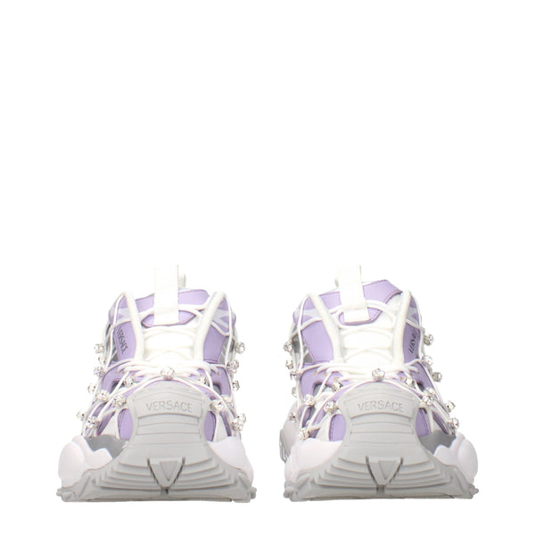 Weiße Chunky Sneaker aus Stoff