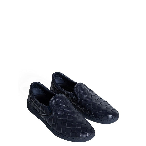 Blaue Sneakers aus Kalbsleder