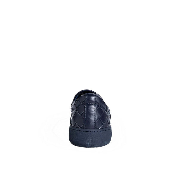 Blaue Sneakers aus Kalbsleder