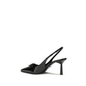 Schwarze Kalbsleder Bos Taurus High Heels