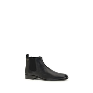 Schwarze Kalbshaut Bos Taurus Stiefeletten