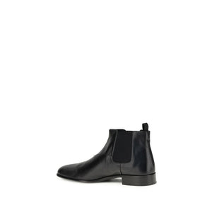 Schwarze Kalbshaut Bos Taurus Stiefeletten