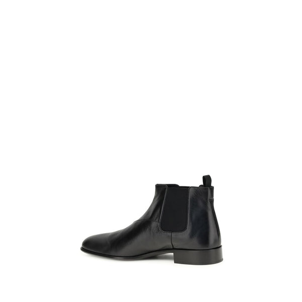 Schwarze Kalbshaut Bos Taurus Stiefeletten
