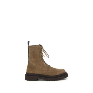 Hellbraune Kalbshaut Bos Taurus Schnürstiefel