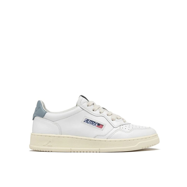 Weiße Ledersneaker