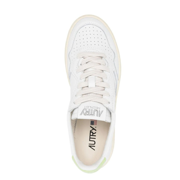 Weiße Leder-Sneaker